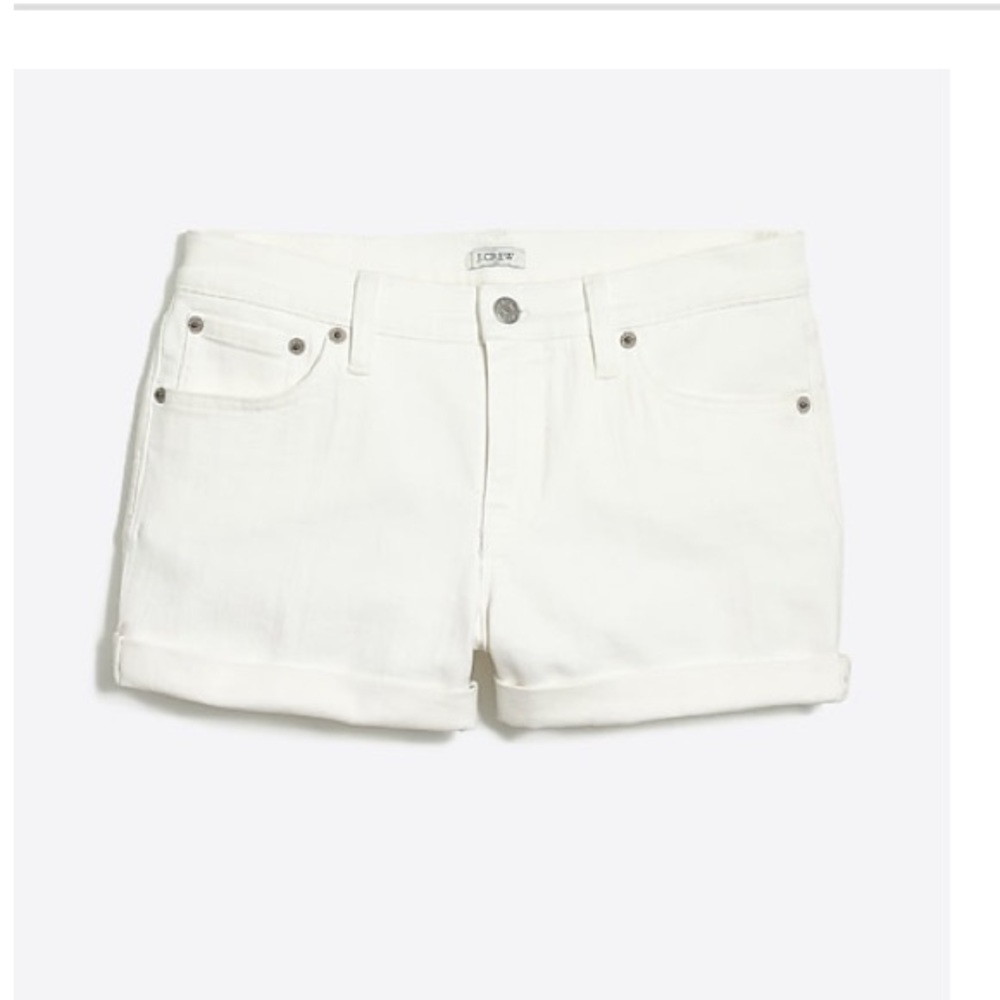 NWT J.Crew white denim shorts sz 33
